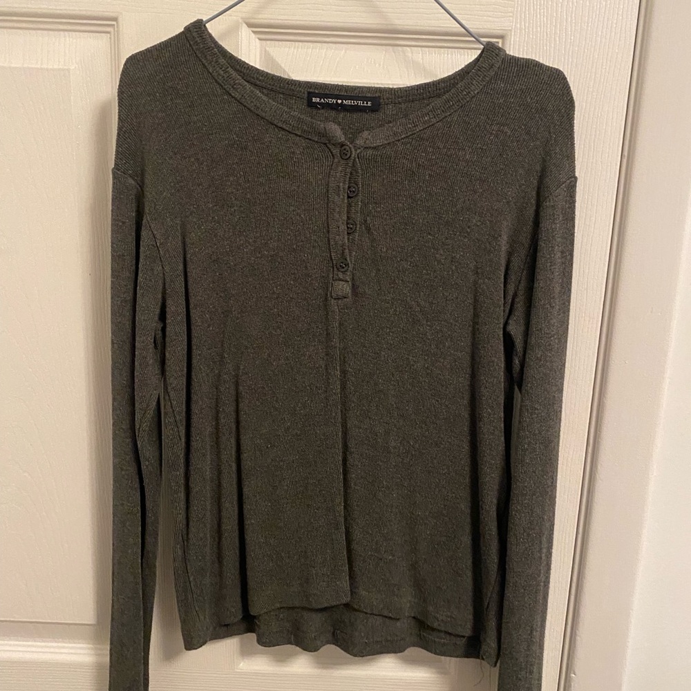 Grey brandy melville long sleeve